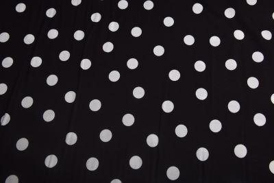 Cotton knitwear in black with white polka dot print TU23264 (1)