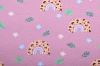Cotton knit in pink with print 19569/012