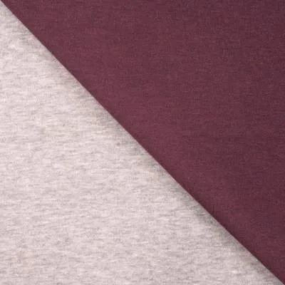 Double-sided knitted fabric in burgundy color Q22505-190R
