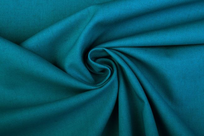 Cotton canvas in turquoise color DEC090