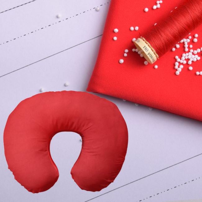 Set for sewing a travel pillow in red color POL01