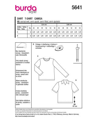 Cut for men's T-shirt in size 46-56 5641 (1)