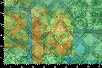 Stitching with a decorative print of ornaments 20028/315 (3)