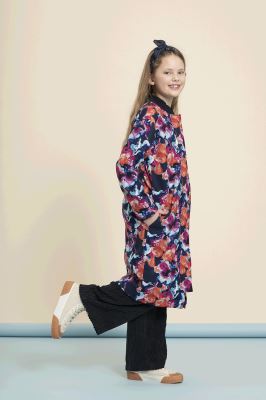 Softshell in dark blue color with abstract digital print 18410/008 (6)