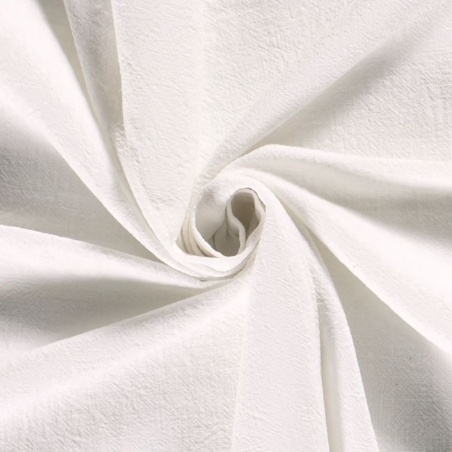 Stonewashed linen in white color 02155/001K
