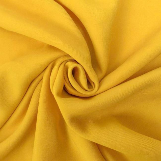 Brushed viscose in ocher color 0796/570