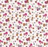 Cream-colored cotton knit with a print of flowers and roller skates 21815/051