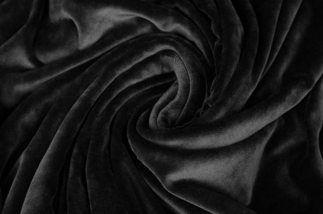 Clothing velvet in black color 03314/069