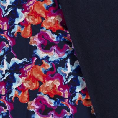 Softshell in dark blue color with abstract digital print 18410/008 (4)