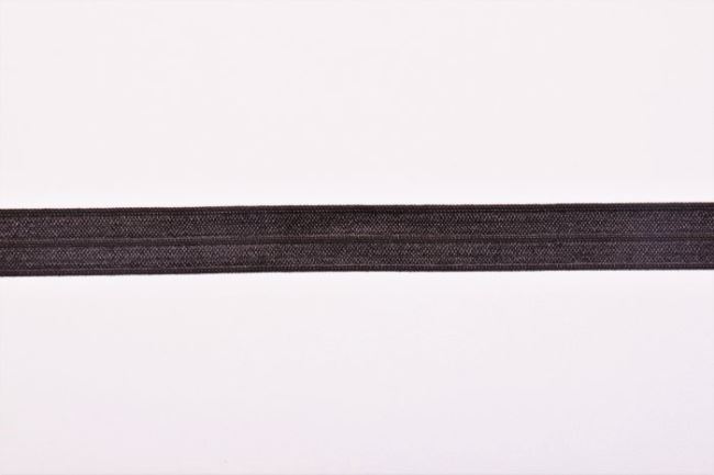 Edging elastic band in dark brown color 1.5 cm wide 40588