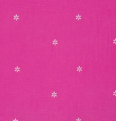 Muslin in fuchsia color with embroidered flowers 25272/017 (2)