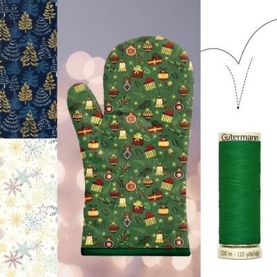 Simple instructions on how to sew a Christmas mitten Simple instructions on how to sew a Christmas mitten