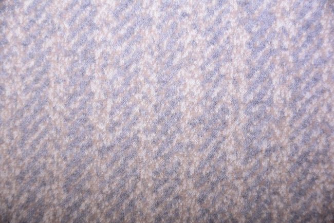 Patterned knit Punto di Roma in gray with fine pile TI2001